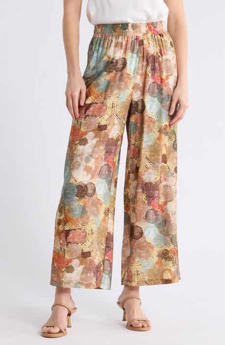 PATRIZIA LUCA Abstract Print Pull-On Pants