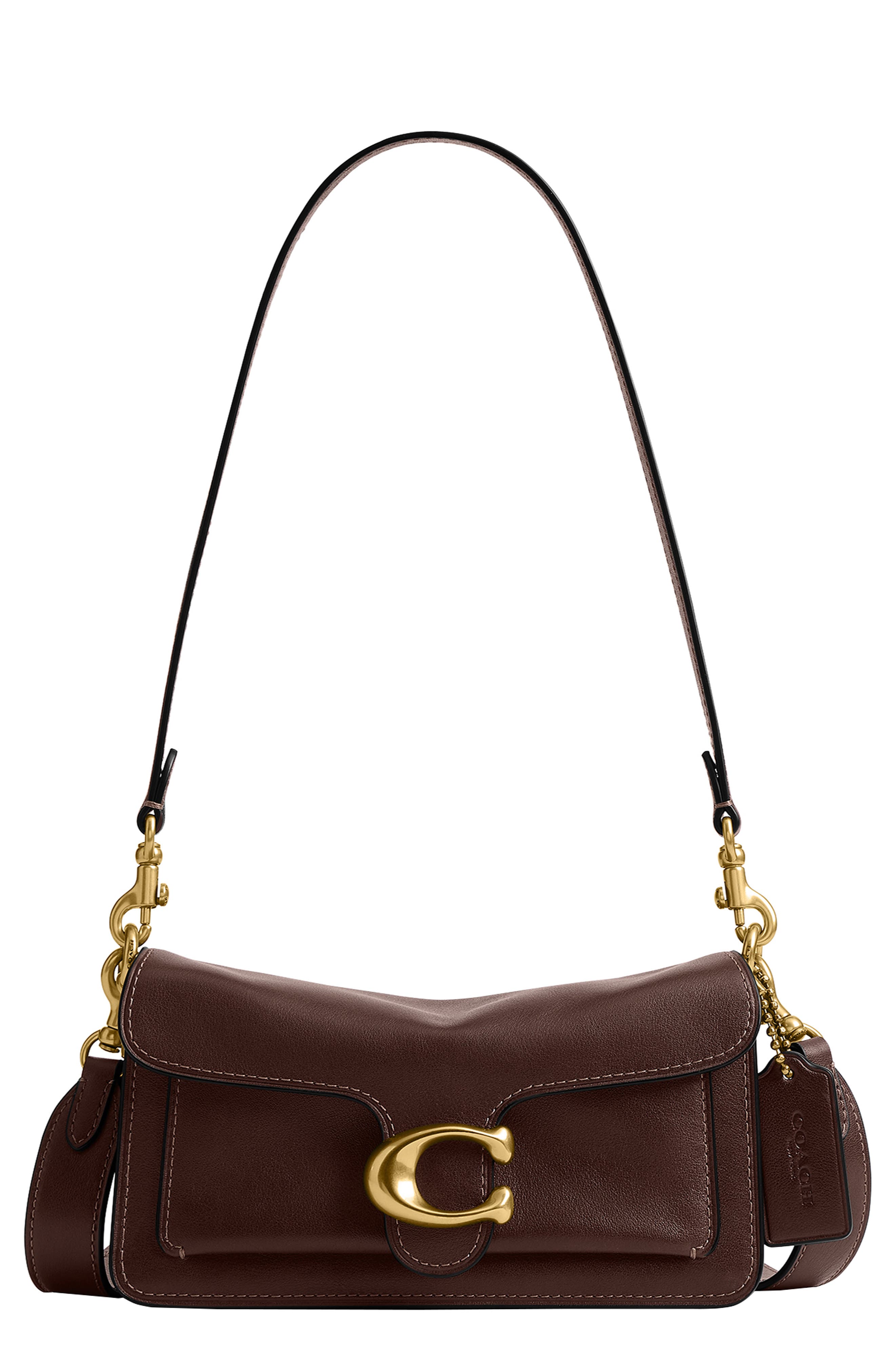 Soft Tabby 20 Leather Shoulder Bag, Main, color, B4/ MAPLE