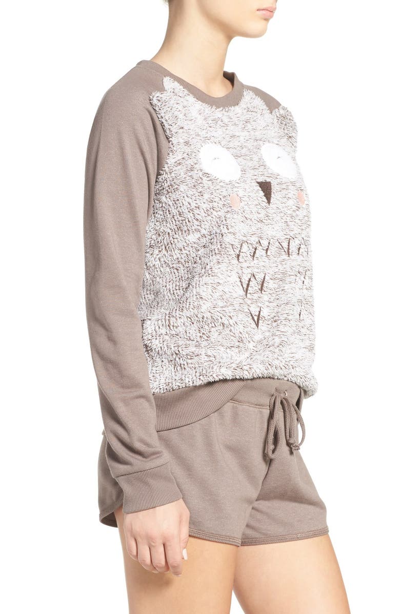 COZY ZOE 'Cuddle Buddies' Terry Pajamas, Alternate, color, Taupe