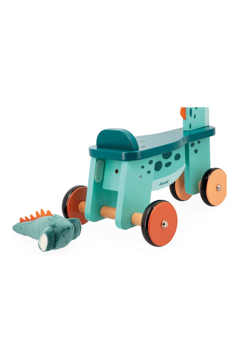 Portosaurus Dino Ride-On Toy, Alternate, color, GREEN