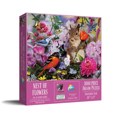 Nest of Flowers 1000 piece Jigsaw Puzzle for Adults