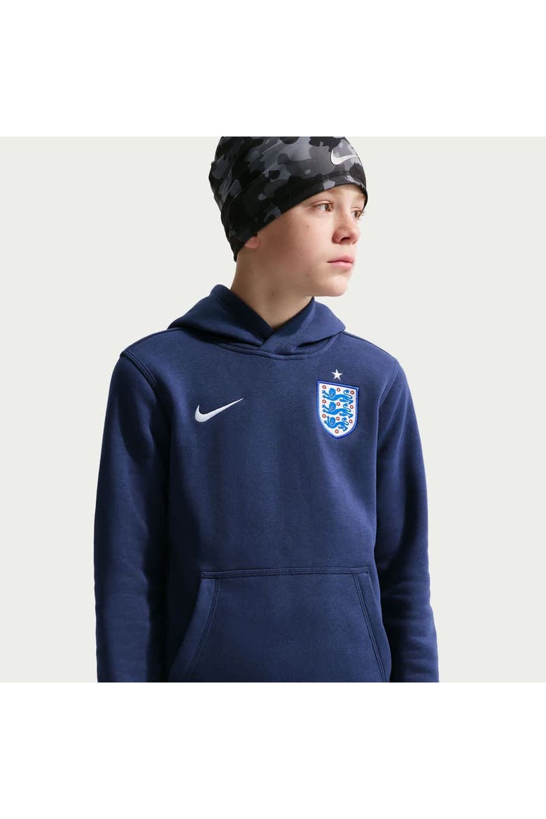 Youth Nike Navy England National Team Club Hoodie, Alternate, color, Navy