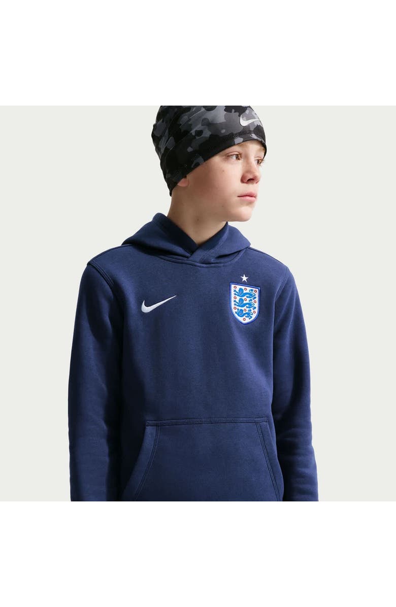 Nike Youth Nike Navy England National Team Club Hoodie, Alternate, color, Navy