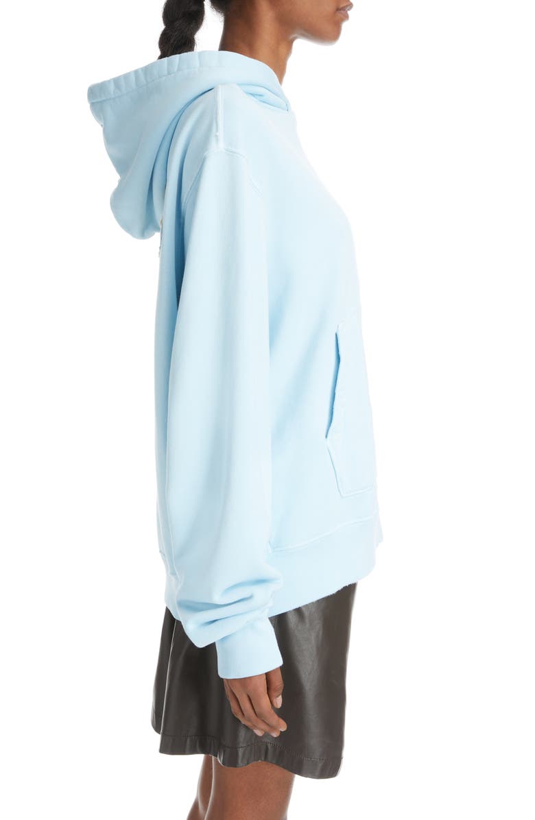 AMIRI 22 Distressed Logo Cotton Jersey Hoodie, Alternate, color,