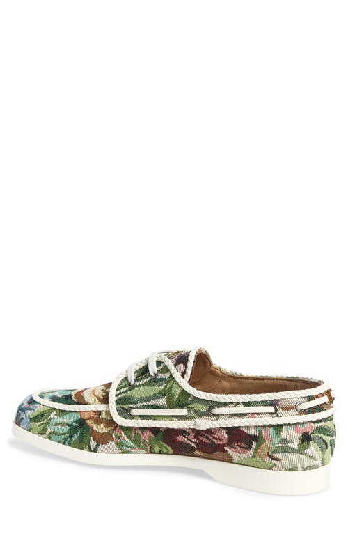 Valentino Garavani Palm Avenue Jacquard Boat Shoe