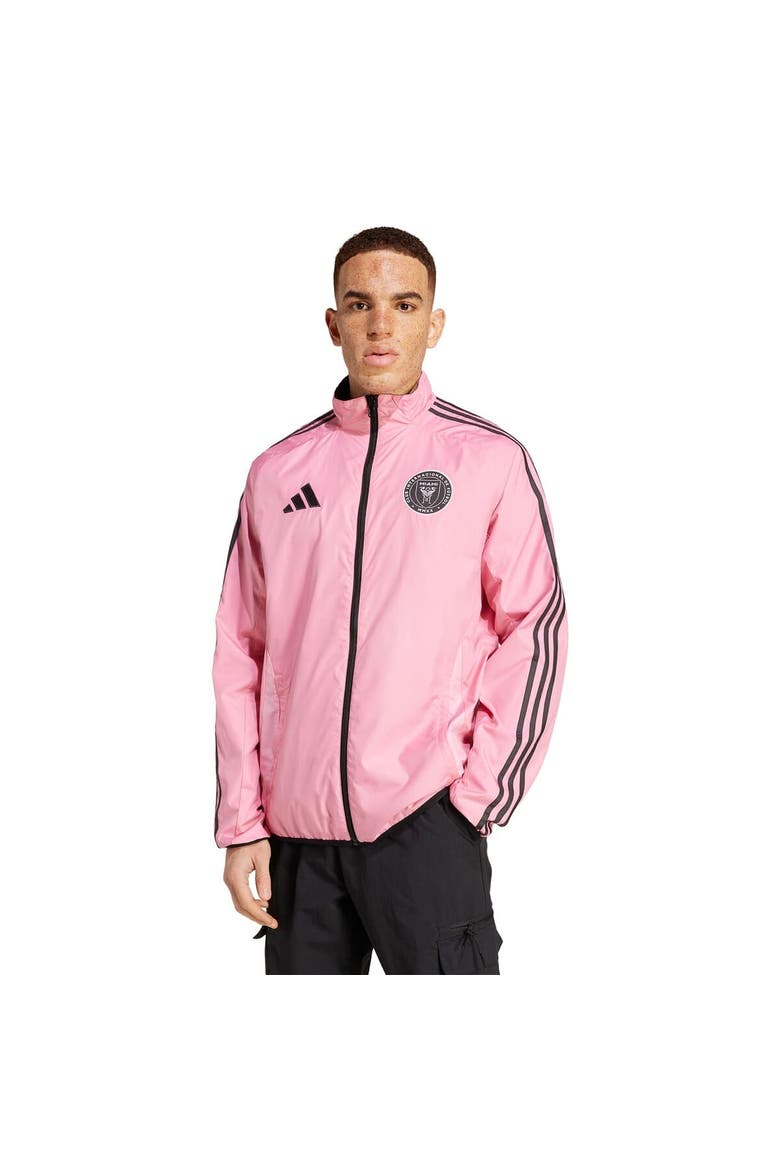 Men's adidas Pink/Black Inter Miami CF 2025 Anthem Reversible Full-Zip Jacket, Alternate, color, Pink