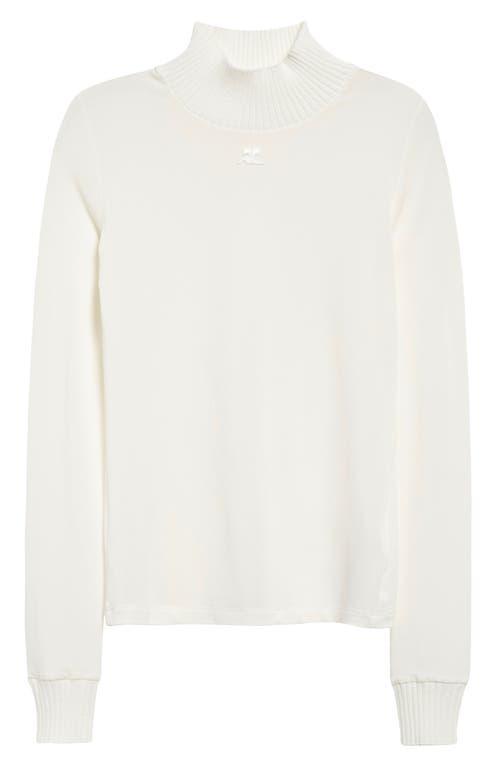 Courrèges Re-edition Second Skin Top In Heritage White