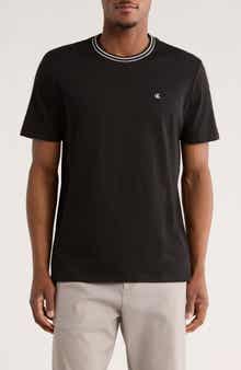Calvin Klein Double Tip Cotton Jacquard T-Shirt
