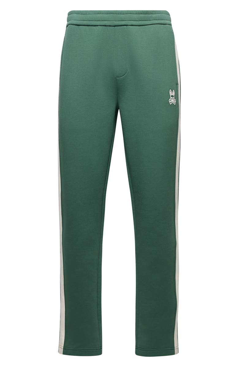 Psycho Bunny Stiles Straight Leg Knit Track Pants, Alternate, color, Garden Topiary