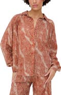 Raffya Ginger Button Down Tiger Print Shirt