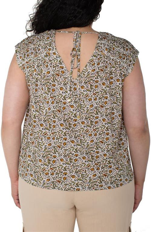 Liverpool Los Angeles Plus Size Short-sleeve Tie-back Top