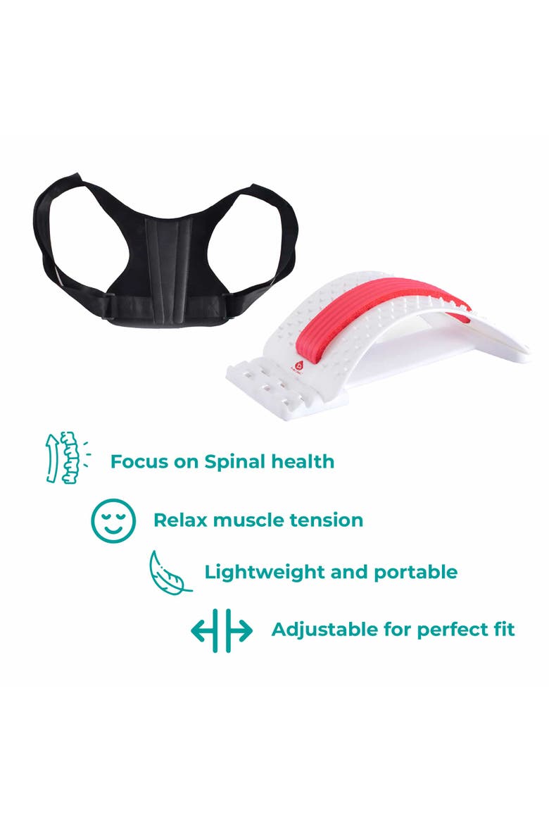 Back Health Essentials Kit Multi-Level Stretch & Posture Perfection., Alternate, color, Multicolor