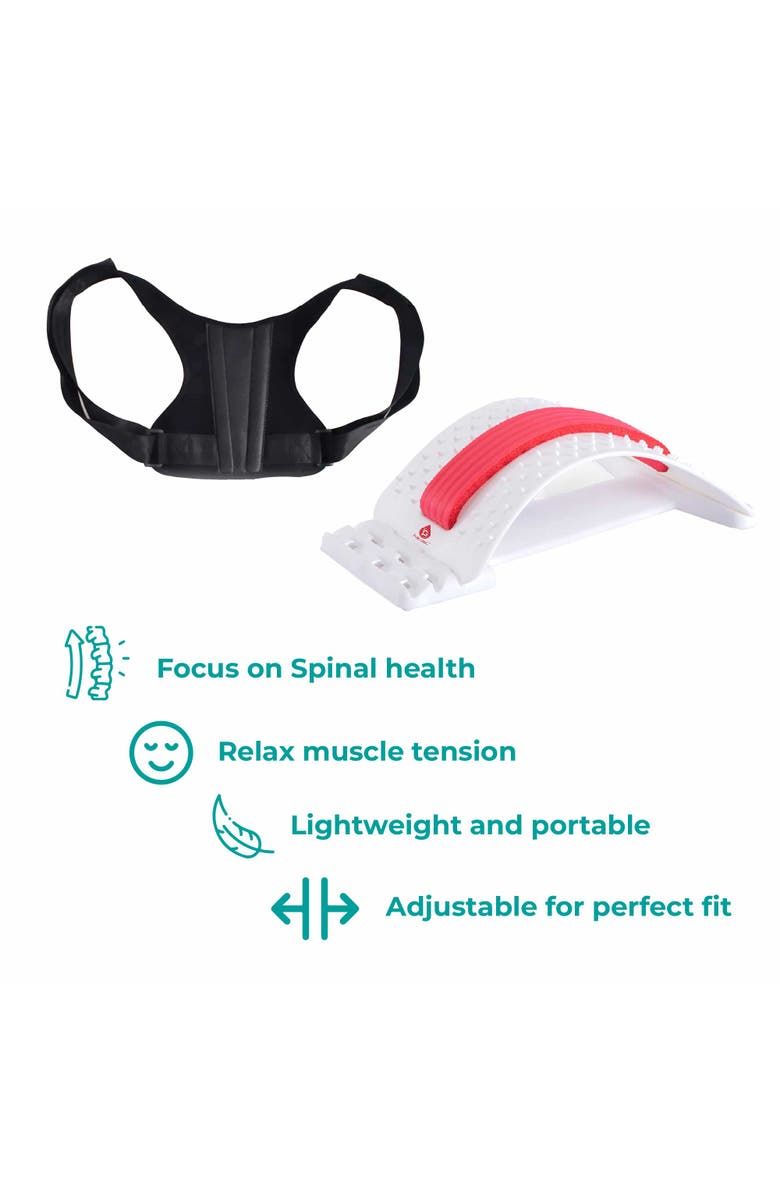 PURSONIC Back Health Essentials Kit Multi-Level Stretch & Posture Perfection., Alternate, color, Multicolor