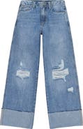 Joe's Jeans Kids' Mia Ripped Wide Leg Jeans