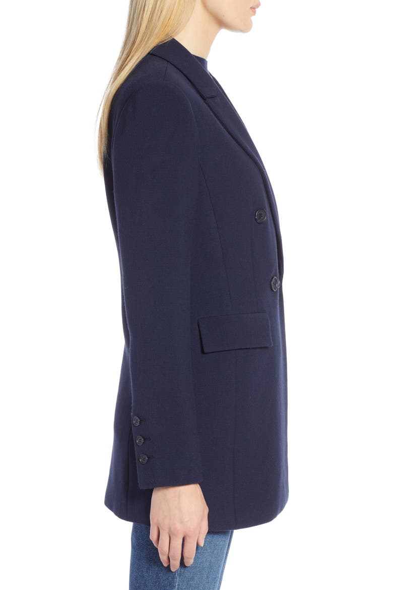 x Atlantic-Pacific Menswear Double Breasted Blazer, Alternate, color, NAVY
