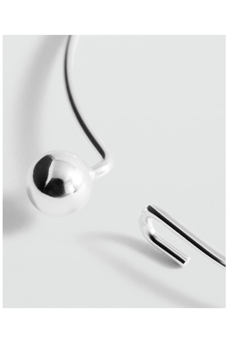 Circular Collar Necklace, Alternate, color, SILVER