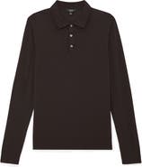Reiss Trafford Long Sleeve Wool Polo Sweater