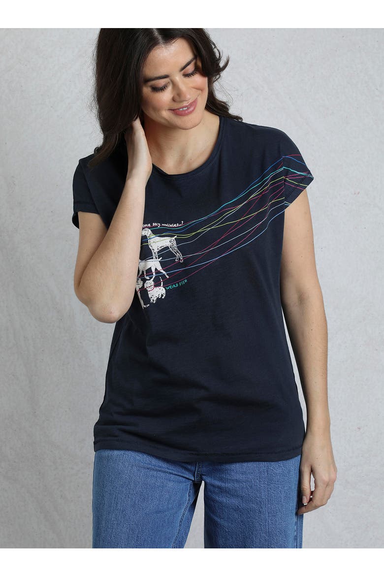 Lead The Way Graphic T-Shirt, Main, color, Navy