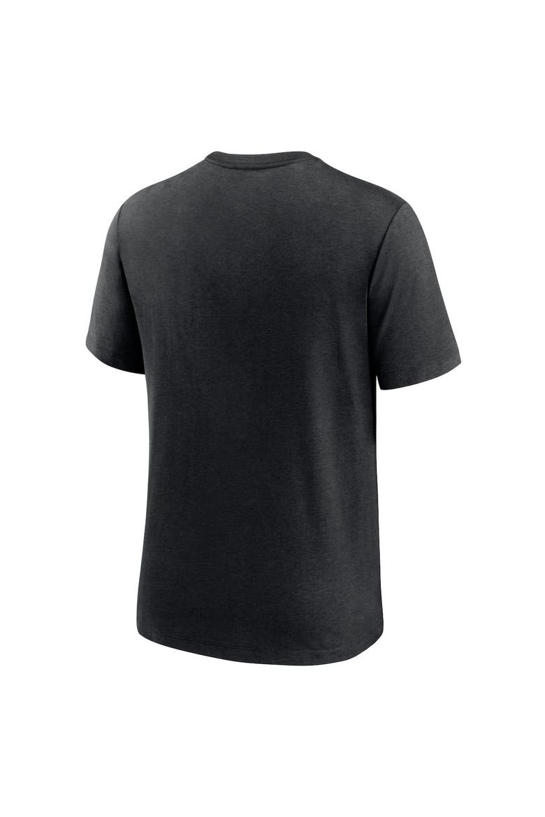 Men's Nike Heather Black Arizona Cardinals Team Tri-Blend T-Shirt, Alternate, color, Heather Black
