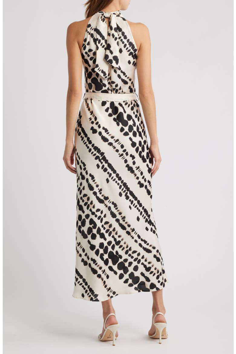 Sleeveless Satin Maxi Dress, Alternate, color, NEUTRAL