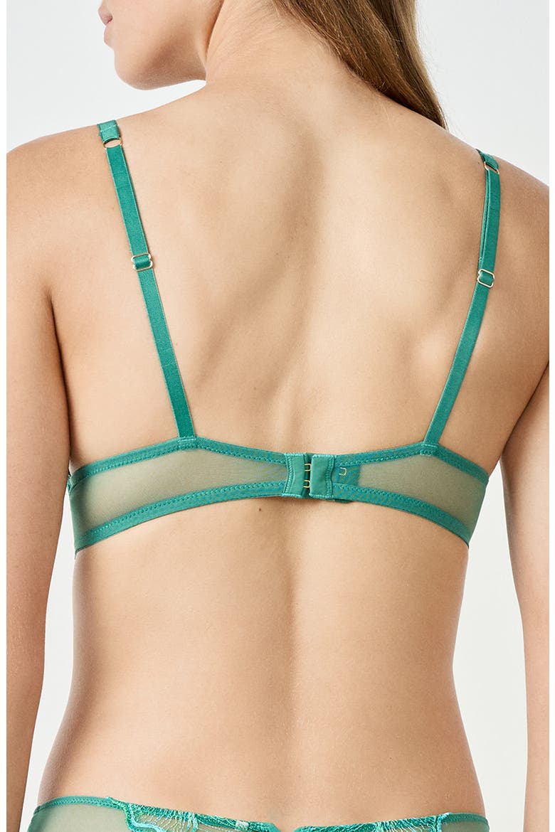 Prelude Classique Embroidered Underwire Bra, Alternate, color, ANISE ABSINTHE