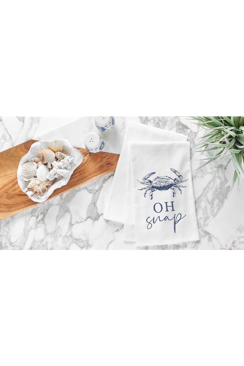 Oh Snap Crab Towel, Alternate, color, Blue