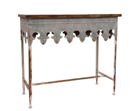 Scalloped Edge Sofa Table