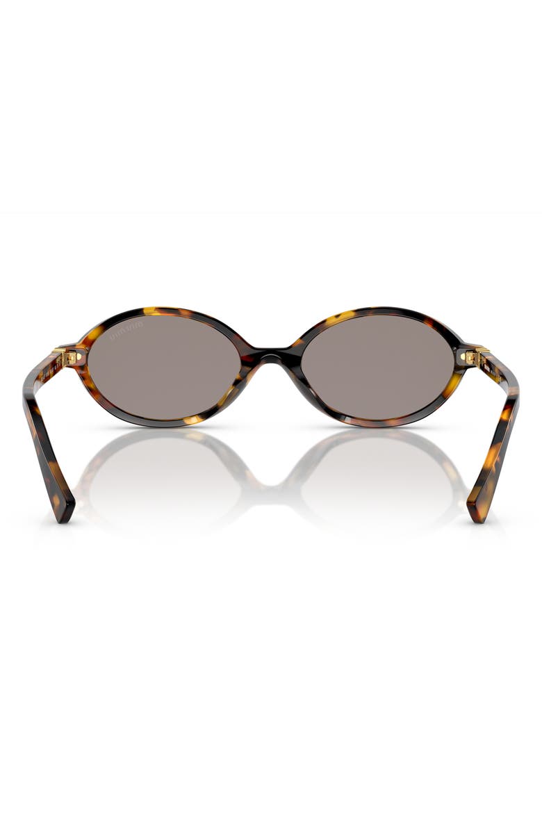 Miu Miu 50mm Oval Sunglasses, Alternate, color, Honey Havana