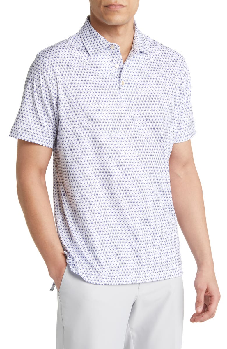 Peter Millar Seeing Double Performance Jersey Polo, Main, color, 