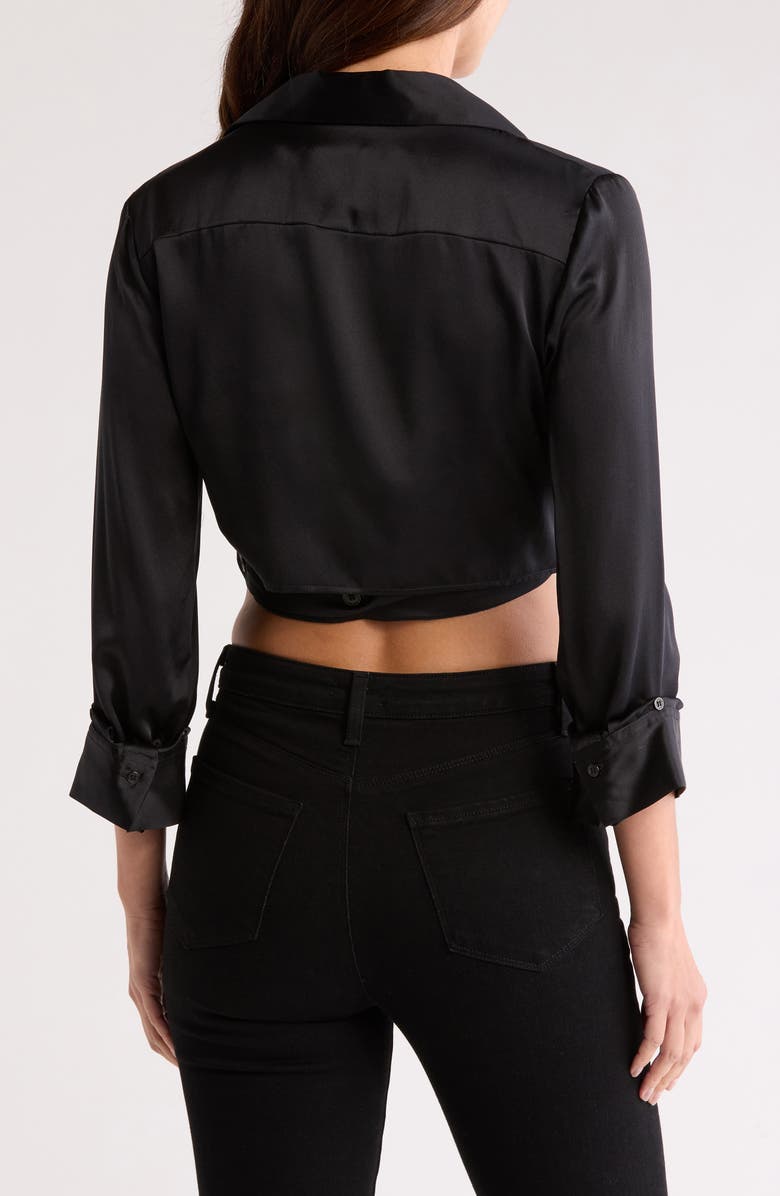 TWP Ty Me Up Ty Me Down Surplice V-Neck Silk Top, Alternate, color, 