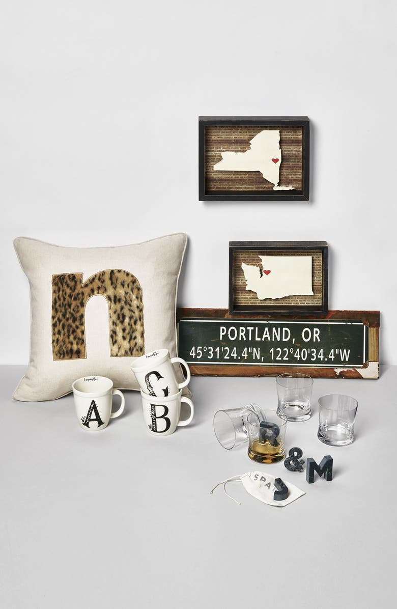 NATURAL LIFE 'I Am Grateful For' Monogram Coffee Mug, Main, color,