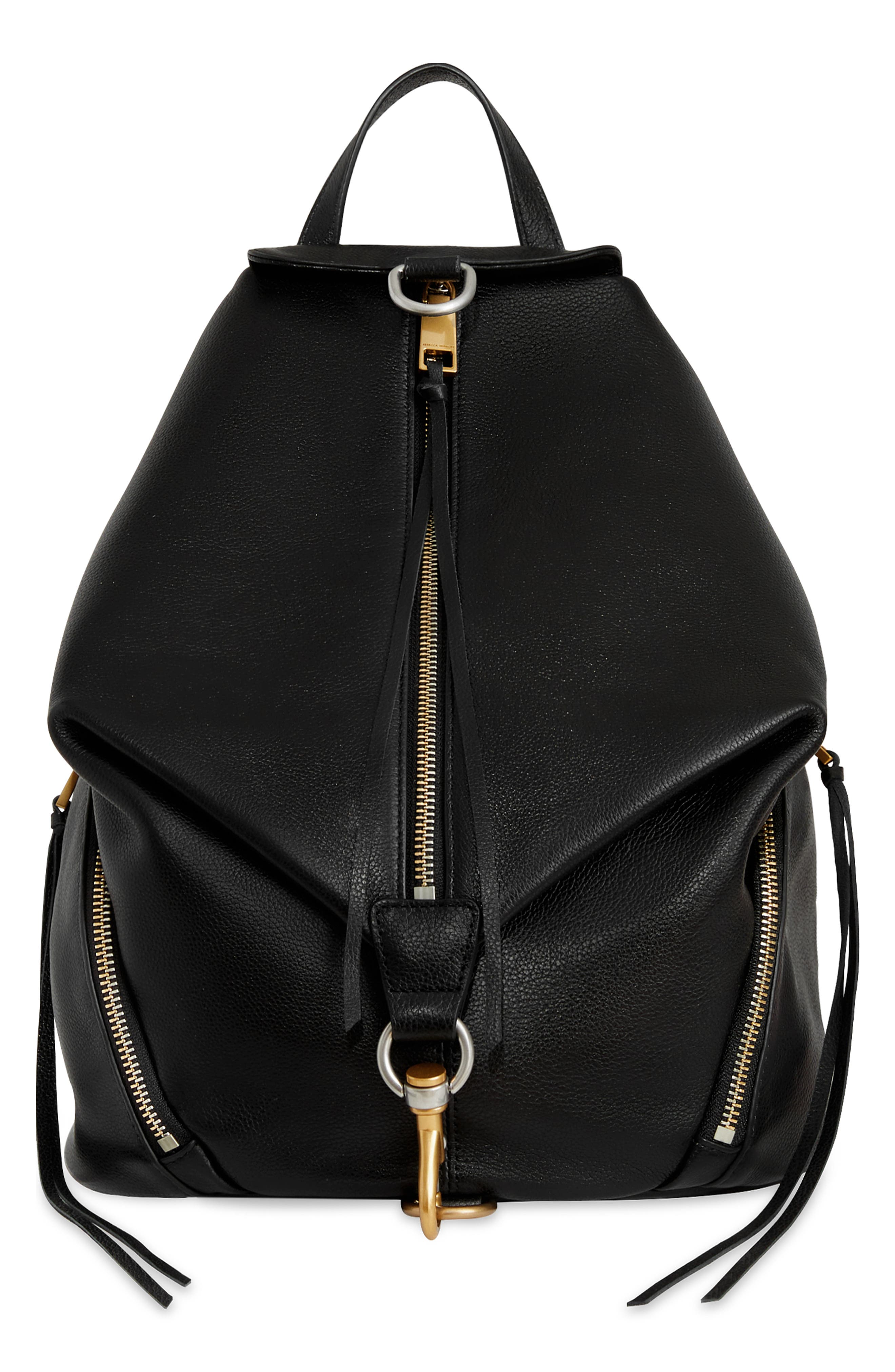 Rebecca Minkoff Julian Leather Backpack, Main, color, 