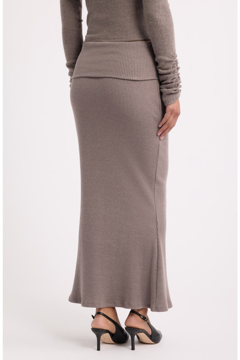 Caricia Ribbed Skirt, Alternate, color, TAUPE