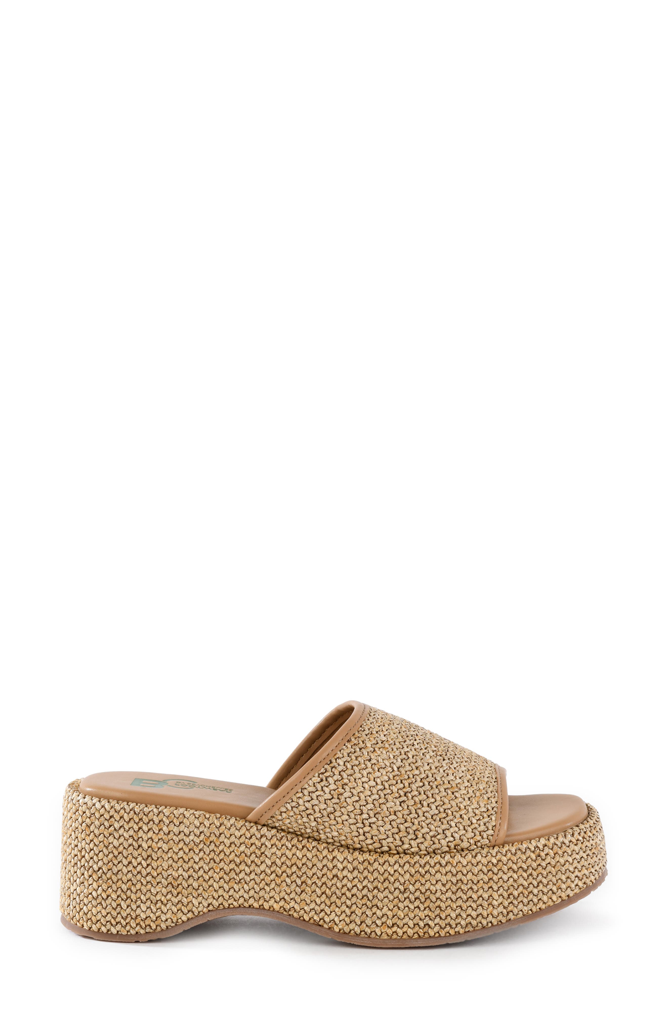 Ocean Mist Platform Sandal, Alternate, color, NATURAL