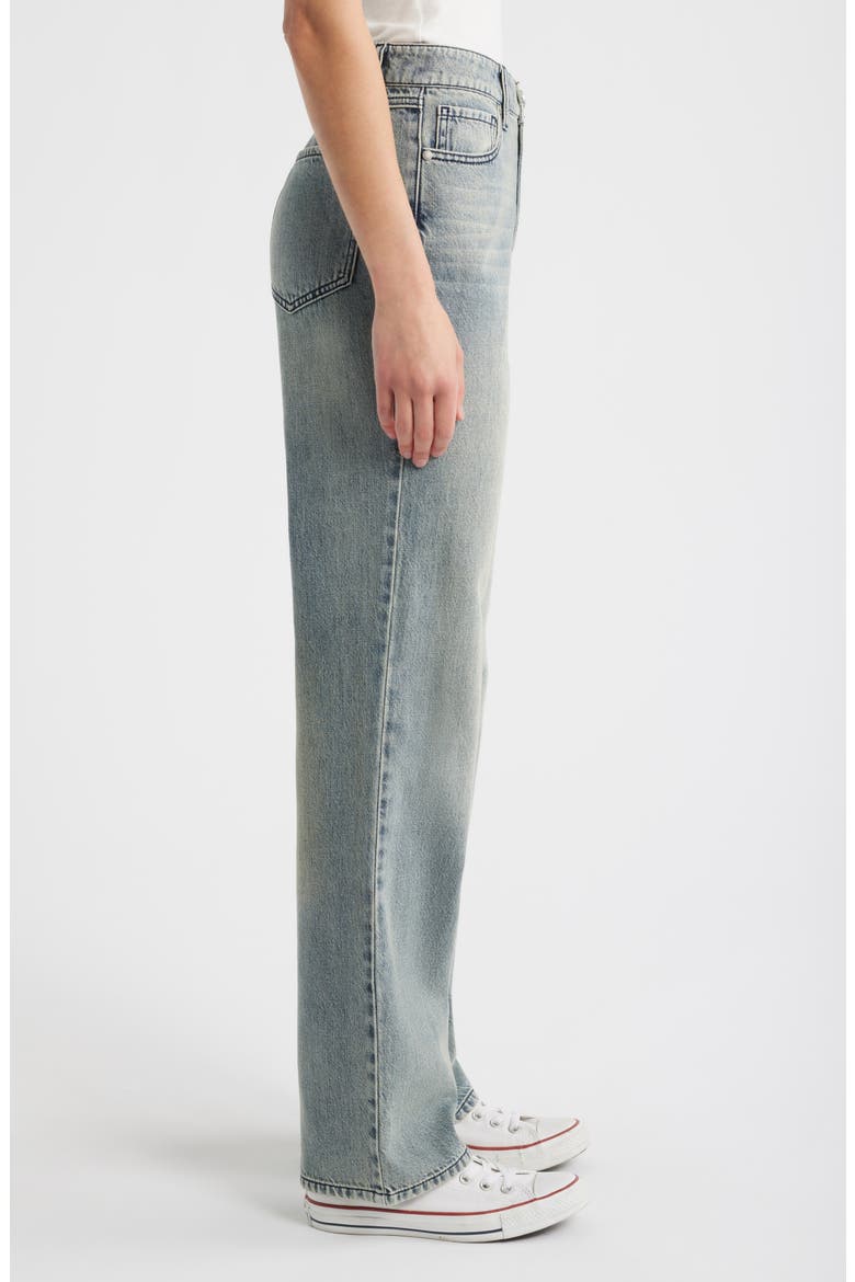 High Waist Baggy Straight Leg Jeans, Alternate, color, EMMY