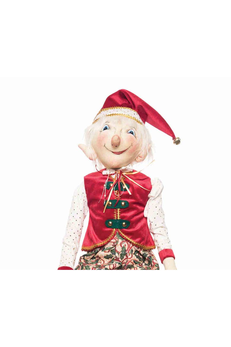 Ezra Joe Spencer Gathered Traditions Figurine, Alternate, color, Red