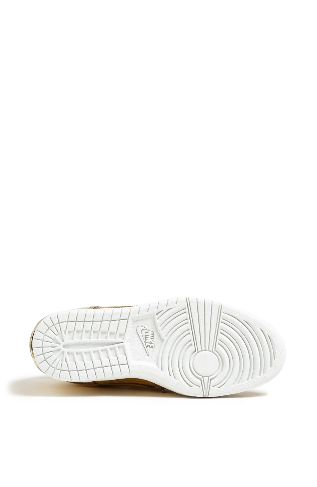 'Dunk Sky Hi' Hidden Wedge Sneaker, Alternate, color, METALLIC GOLD/ WHITE