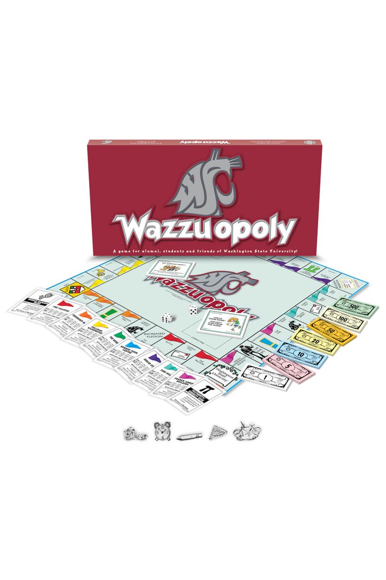 Washington State University Wazzuopoly Monopoly Board Game, Main, color, Multicolored