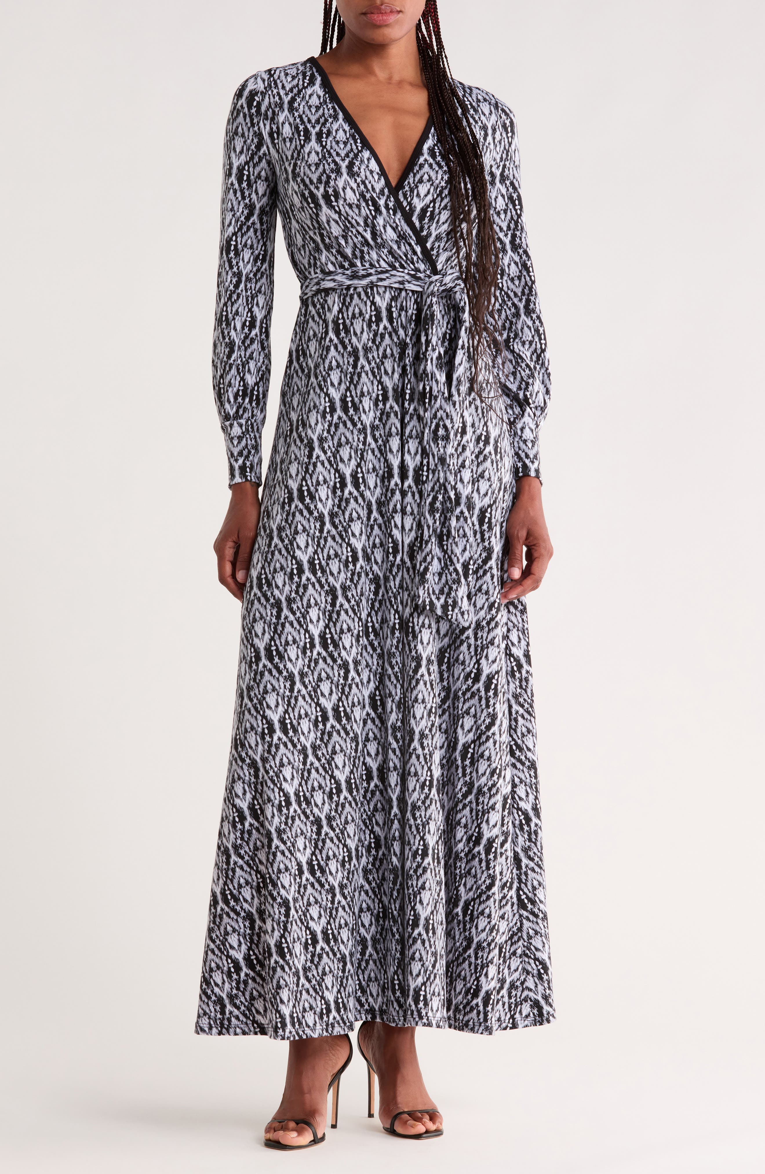 Long Sleeve Wrap Dress