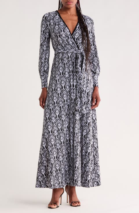 Long Sleeve Wrap Dress