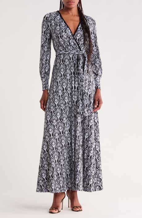 Long Sleeve Wrap Dress