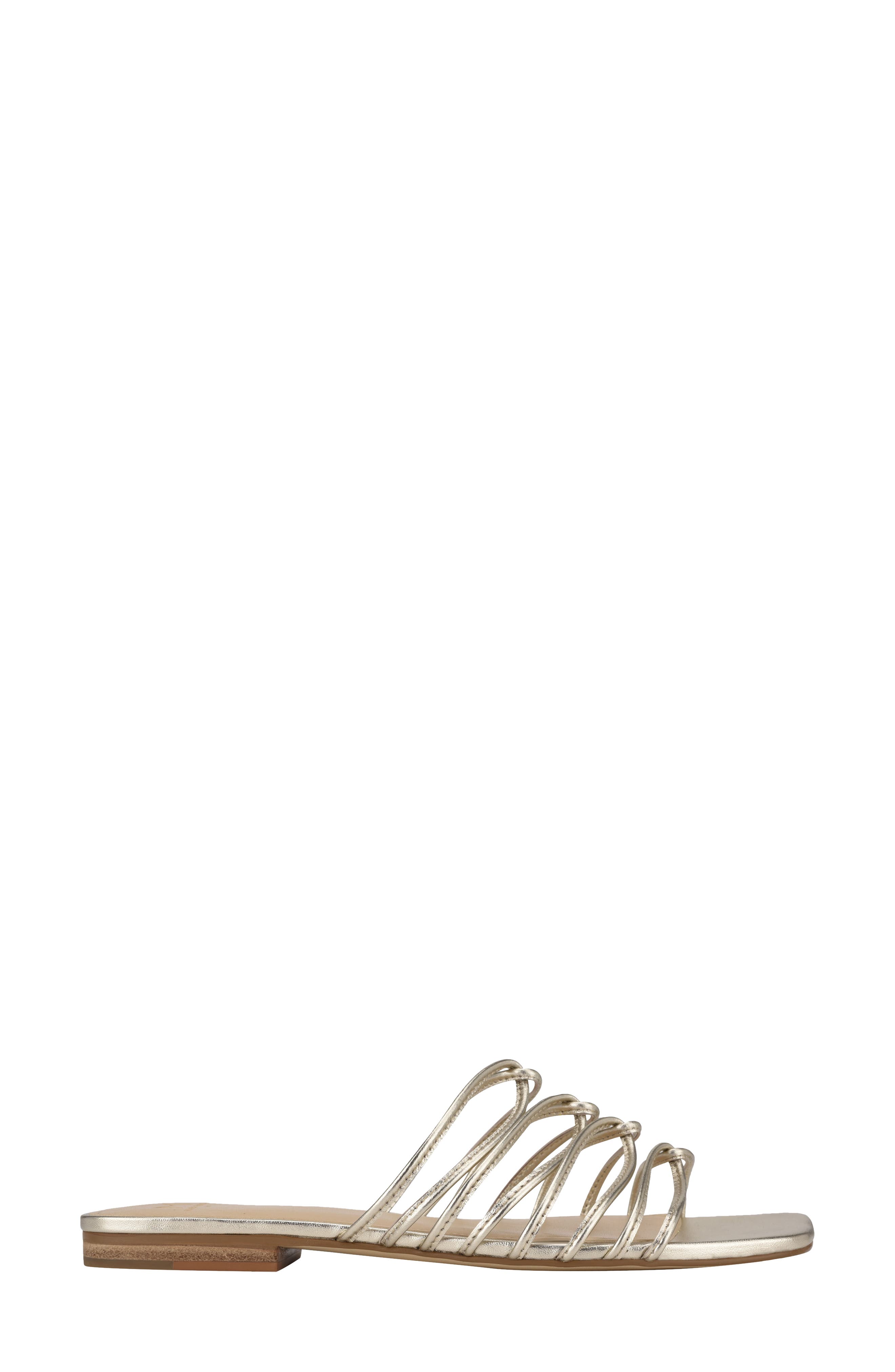 Marcio Slide Sandal, Alternate, color, PLATINO