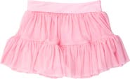 RuffleButts Girls UPF50+ Active Tulle Skort