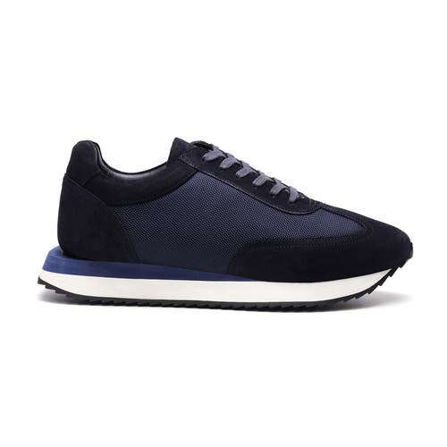 A. Veer Richard Sneaker In Navy Suede