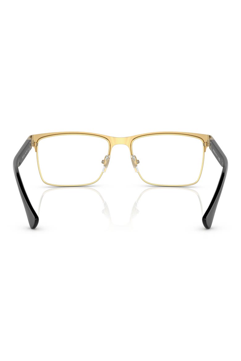 56mm Rectangular Optical Glasses, Alternate, color, BLACK