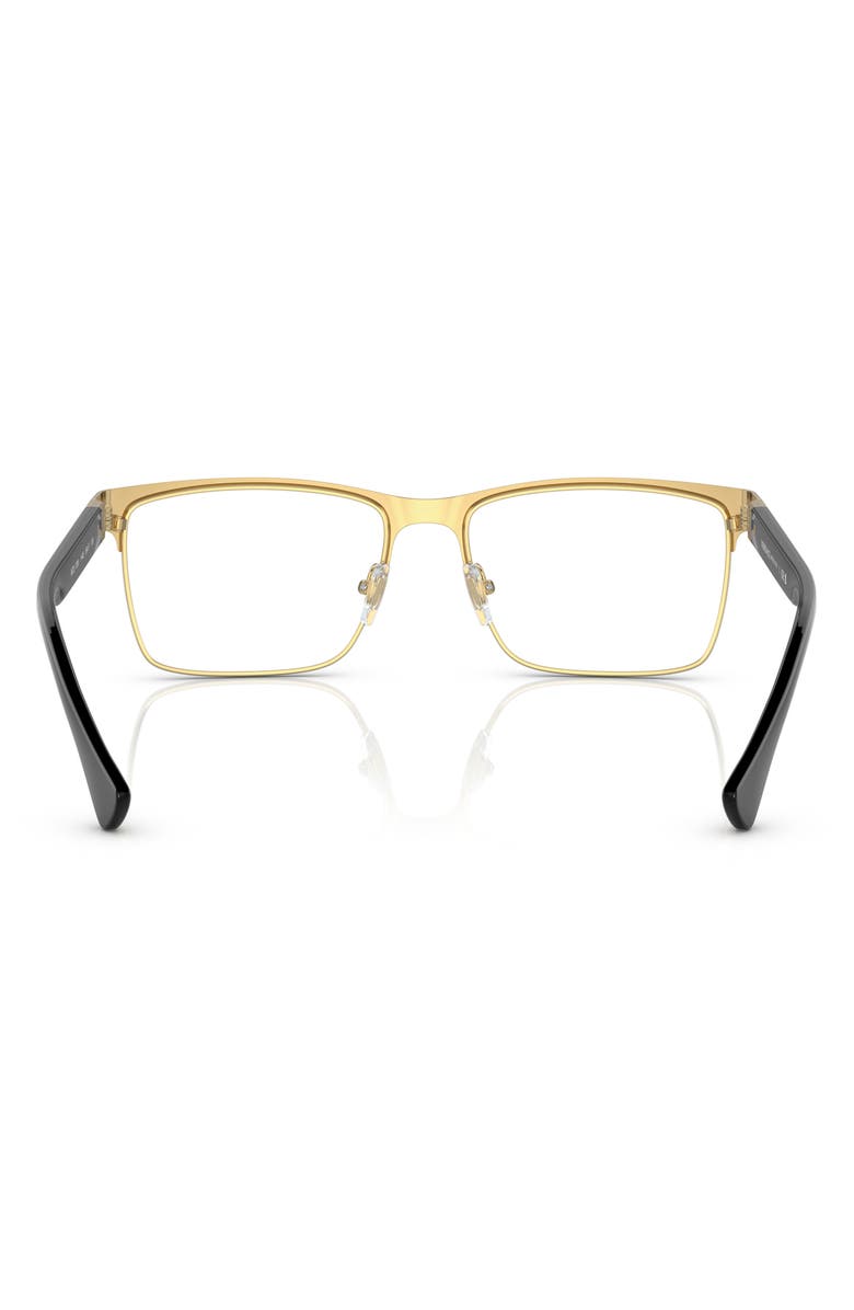 Versace 56mm Rectangular Optical Glasses, Alternate, color,