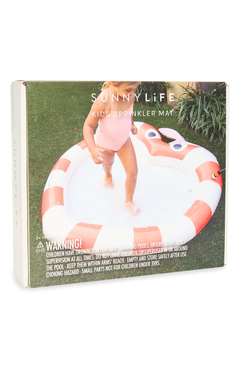 Sunnylife Poppy the Peach Sprinkler Mat, Main, color, Pink