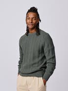 Aubin Montrose Textured Crew Neck Jumper