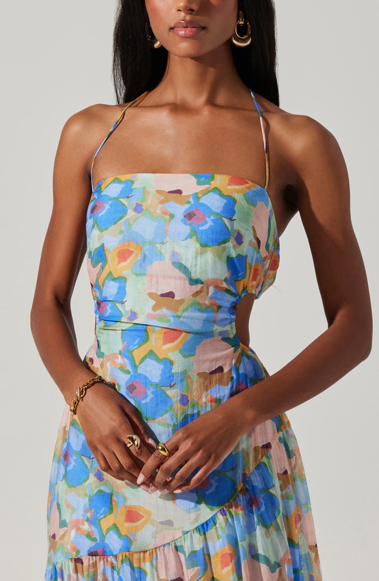 ASTR the Label Miaka Floral Print Maxi Dress, Alternate, color, 