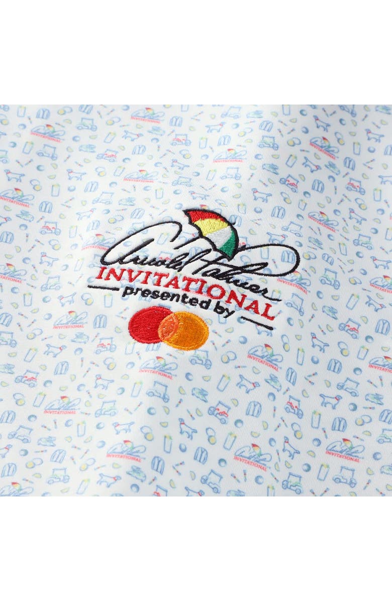 Peter Millar Men's Peter Millar White Arnold Palmer Invitational Custom Print Stretch Polo, Alternate, color, White